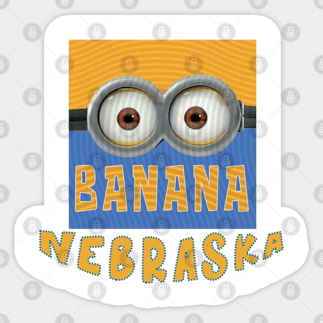 DESPICABLE MINION AMERICA NEBRASKA Sticker by LuckYA